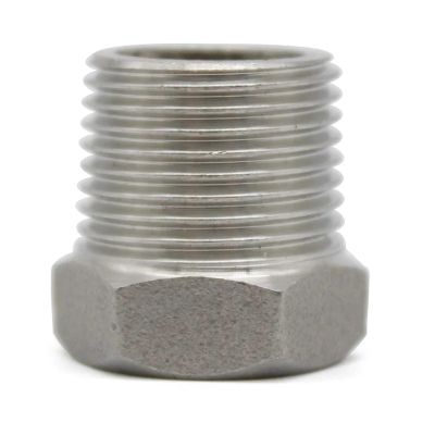 Male-to-Female Reducing Bushing, Stainless Steel SS 304, 1/8" to 1-1/2", DN15 to DN20