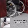 Aluminum Wheelchair Ramp, Bridge-Style Threshold Ramp, Non-Slip Safety Ramp, 600 lb Capacity, 30.7 x 27.6 x 3.1 in view 2