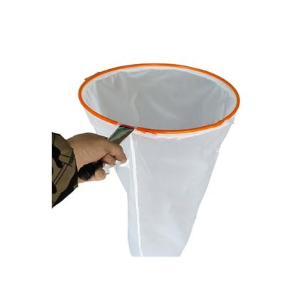 Generic Fine-Mesh Plankton Sampling Net with Stainless Steel Handle, 40–400 Mesh, 35 cm