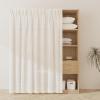 Aeovot Sliding Cabinet Curtain, Self-Adhesive Shelf Curtain, White, 90 x 150 cm view 1
