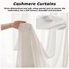 Aeovot Sliding Cabinet Curtain, Self-Adhesive Shelf Curtain, White, 90 x 150 cm view 3