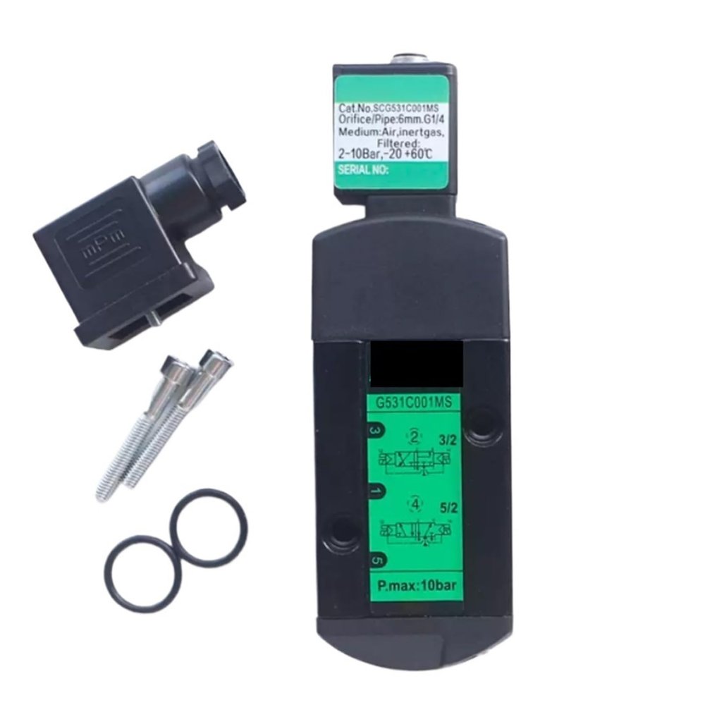 SCG531C001MS Solenoid Valve DC24V/AC220V Pneumatic Directional Control Valve G531C001MS 1/4 (DC24V)