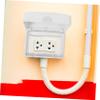 Homoyoyo 2-Piece Waterproof Outlet Covers, Splash-Resistant Wall Plates, Child-Safe, No-Screw Installation view 3
