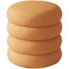 Ottoman Footstool with Upholstered Fabric and Hidden Swivel Base view 1
