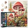 1000-Piece Fantasy Mushroom Puzzle for Adults (50 x 70 cm) – Magical Mushrooms & Flowers view 1