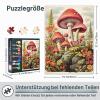 1000-Piece Fantasy Mushroom Puzzle for Adults (50 x 70 cm) – Magical Mushrooms & Flowers view 3