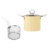 3 L Deep Frying Pot with Strainer, Yellow, 16 x 14 cm view 3