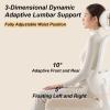Ergonomic Mesh Office Chair with Adjustable Headrest and Footrest, 150° Recline, White view 3