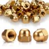 SWTYExt 30-Piece M8 Brass Acorn Nuts, DIN 1587 view 1