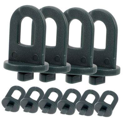 50-Piece Green Plastic Greenhouse Flower Pot Clips