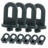 50-Piece Green Plastic Greenhouse Flower Pot Clips view 1