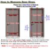 Folding Interior Door, Aluminum Alloy Folding Sliding Partition, Concealed Fire-Resistant Partition for Shopping Malls, Kitchens, Bathrooms and Toilets, Natural Gas Inspection Door (34 x 80 in / 86.4 x 203.2 cm) view 4