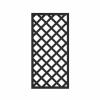 Quick-Install Wooden Garden Privacy Screen, Black, 60 x 120 cm view 1