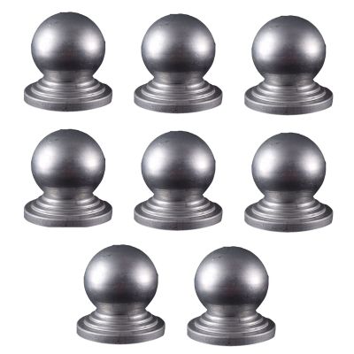 Galvanized Metal Fence Post Caps, Waterproof, Silver, 114 x 114 mm