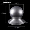 Galvanized Metal Fence Post Caps, Waterproof, Silver, 114 x 114 mm view 3