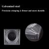 Galvanized Metal Fence Post Caps, Waterproof, Silver, 114 x 114 mm view 4