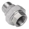 RNUMLIGH 1/2" BSPT Female-to-Male Socket Union Coupler, 304 Stainless Steel Pipe Fitting Connector view 1