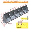 Stainless Steel Feeder and Water Trough, 2-in-1 Design for Livestock view 2