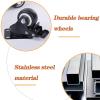 Sturdy Stainless Steel Plant Caddy for Large Square Metal Pots, Easy-Gliding view 3