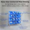Heavy-Duty Cart with 4 Tiers, Metal Shelving, Casters, and Plastic Baskets view 3