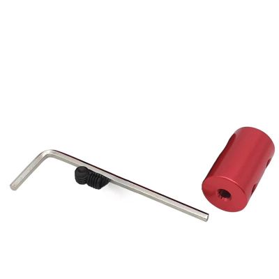 ELILANEY 1-Piece Rigid Motor Shaft Coupling, 2 mm/3 mm/3.17 mm/4 mm/5 mm/6 mm/6.35 mm/7 mm/8 mm/10 mm, Adjustable Aluminum Connector (2.3 mm x 3 mm)