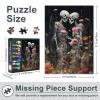 1000-Piece Puzzle: Skeleton Couple with Flowers (50 x 70 cm) view 3