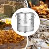 Outdoor Burning Barrel with Lid and Carrying Handle view 4