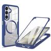 YUECXIN Magnetic Case for Samsung Galaxy A16 4G/5G with Wireless Charging, Built-In Screen Protector, 360° Protection, Blue view 1