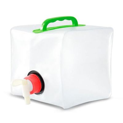 5/10/15/20 L Portable Foldable Square Water Container, BPA-Free Collapsible Water Storage Jug (6-Pack, 5 L/1.3 Gallon)