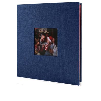 WUYXTO Photo Album 4x6/8x10, Large-Capacity Family Scrapbook, Blue