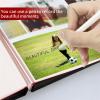 WUYXTO Photo Album 4x6/8x10, Large-Capacity Family Scrapbook, Blue view 4