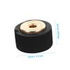 2 Black Rubber Pinch Rollers for Radio Tape Machines, Precise Fit view 2
