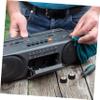 2 Black Rubber Pinch Rollers for Radio Tape Machines, Precise Fit view 3