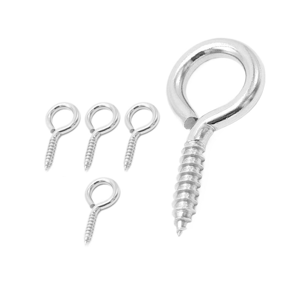 550 pcs 5/16 Heavy-Duty Eye Hooks, Plated Steel Screws, 1/2 Small Eye Screws for DIY Jewelry Crafts (No. 6, 20 pcs)