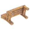 TOYANDONA Small Brown Resin Chair for Christmas Miniatures view 1