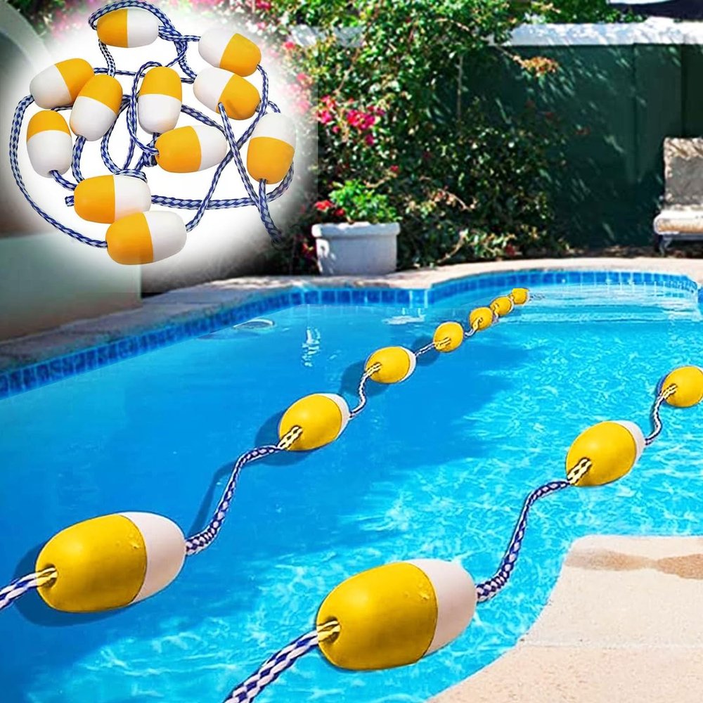 Pool Lane Divider Rope with Floats for Safety