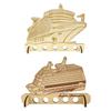2 Wooden Cruise Ship Models with Money-Saving Compartments view 1