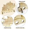 2 Wooden Cruise Ship Models with Money-Saving Compartments view 3