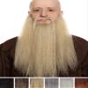 Viking Beard Set with Real Hair Blend, Brown, Includes Skin Adhesive view 2