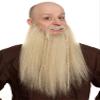 Viking Beard Set with Real Hair Blend, Brown, Includes Skin Adhesive view 3