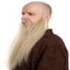 Viking Beard Set with Real Hair Blend, Brown, Includes Skin Adhesive view 4