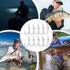 Hlagmix Catfish Hooks, Fishing Hooks - Carbon Steel with Barbs and view 4