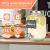 VAVPUP 4-Liter Glass Beverage Dispenser with Stainless Steel Spigot view 3