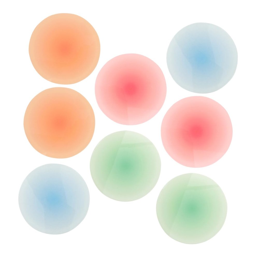 ULTECHNOVO 8-Piece Colorful Gradient Coaster Set, Round Heat-Resistant Non-Slip Table Mats for Coffee and Beverage Cups