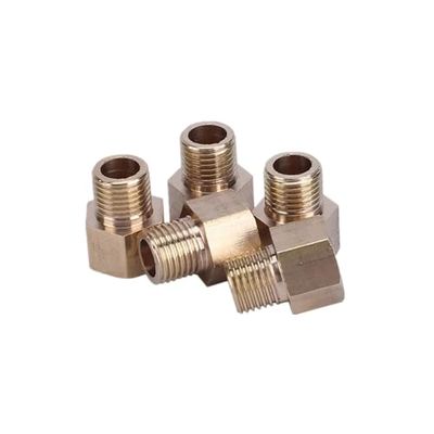 Brass Pipe Fitting Adapter, Metric Female-to-Male Thread, M8-M20