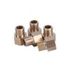 Brass Pipe Fitting Adapter, Metric Female-to-Male Thread, M8-M20 view 1