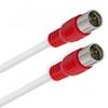 AC-Sat-Corner FRITZ!Box 6340 Cable Router Network Cable, Pure Copper, 8K, Red, 3 m view 1