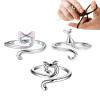Derwrtup Cat Crochet Yarn Rings, Set of 3 view 1