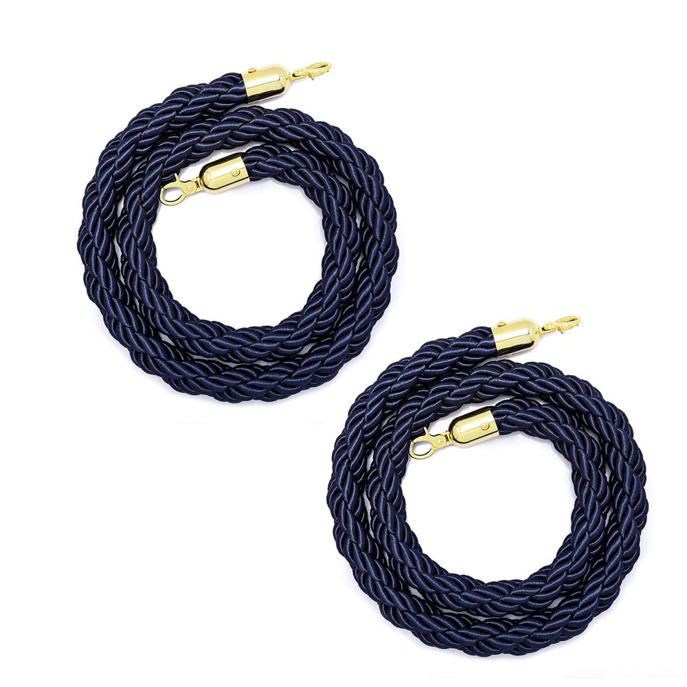 Premium Queue Barrier Ropes for Indoor & Outdoor Use, Restaurants & Theaters