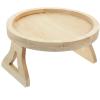 OUNONA Foldable Wooden Sofa Armrest Tray view 1
